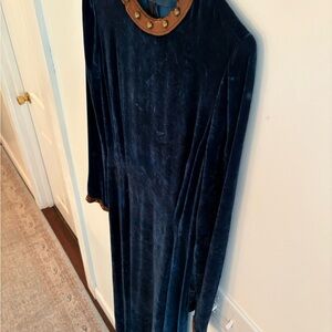 Vintage Ralph Lauren blue Velvet maxi dress